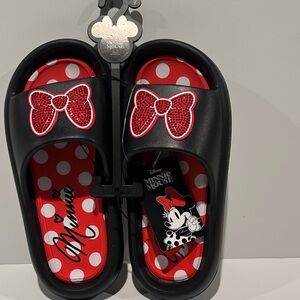 NWT Disney Minnie Mouse Red, White & Black Polka Dot & Red Bow.